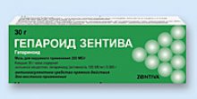 Упаковка Гепароид Зентива (Heparoid Zentiva)